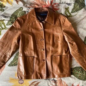 J. Crew leather jacket